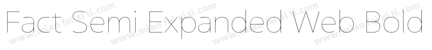 Fact Semi Expanded Web Bold Regular字体转换